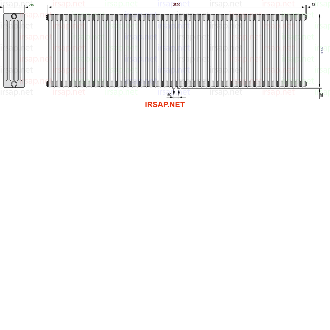 Радиатор IRSAP Tesi 61800/56 T50 CL 01